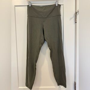 Lululemon Align High Rise Yoga Pant Legging 25" Inseam Nulu Sage Green size 10